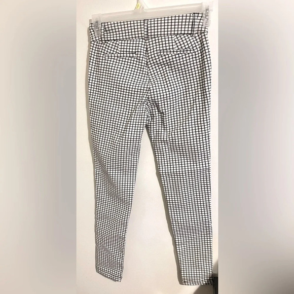 SZ M women shinestar Houndstooth Skinny Dressy Pants black & white - Picture 5 of 7